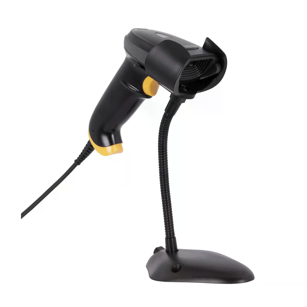 LECTOR DE CODIGO DE BARRAS TECHZONE TZBESC3 LED 1D INCLUYE CABLE USB Y BASE
