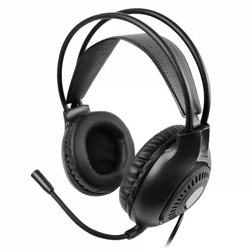 DIADEMA PERFECT CHOICE CON MICROFONO PC 112150 ALAMBRICO 1.8 METROS 3.5MM NEGRO