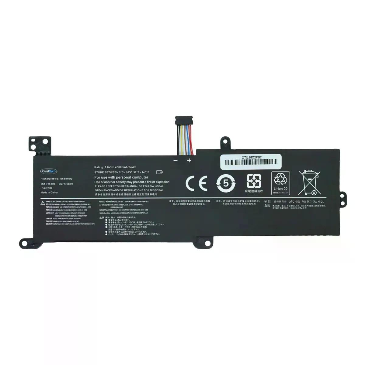 BATERIA PARA LAPTOP OVALTECH OTIL16C2PB2 11.5V 3470MAH PARA LENOVO IDEAPAD