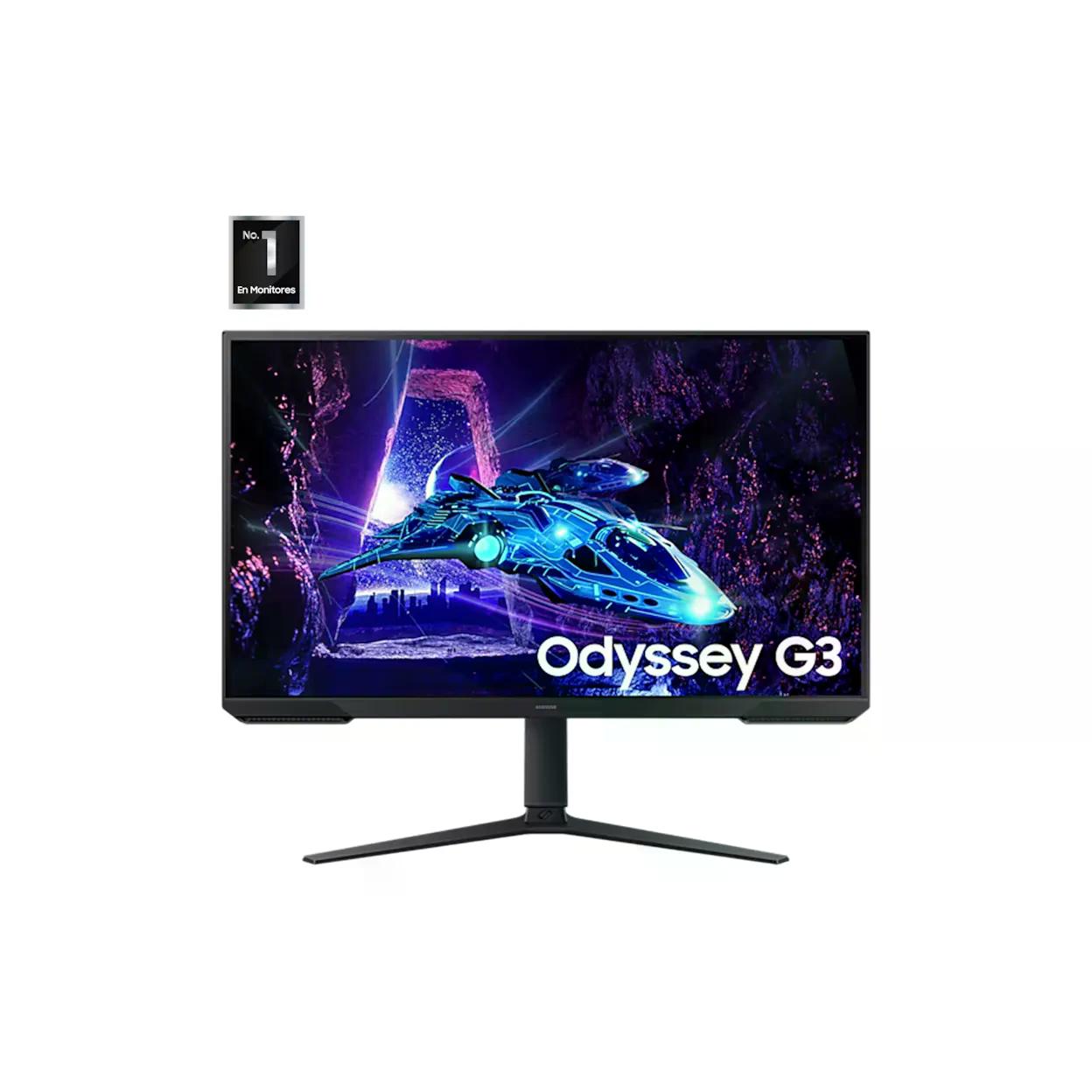 MONITOR FLAT GAMER SAMSUNG 32" FHD LS32DG300ELXZX ODYSSEY G3 LCD FREESYNC 180HZ HDMI NEGRO