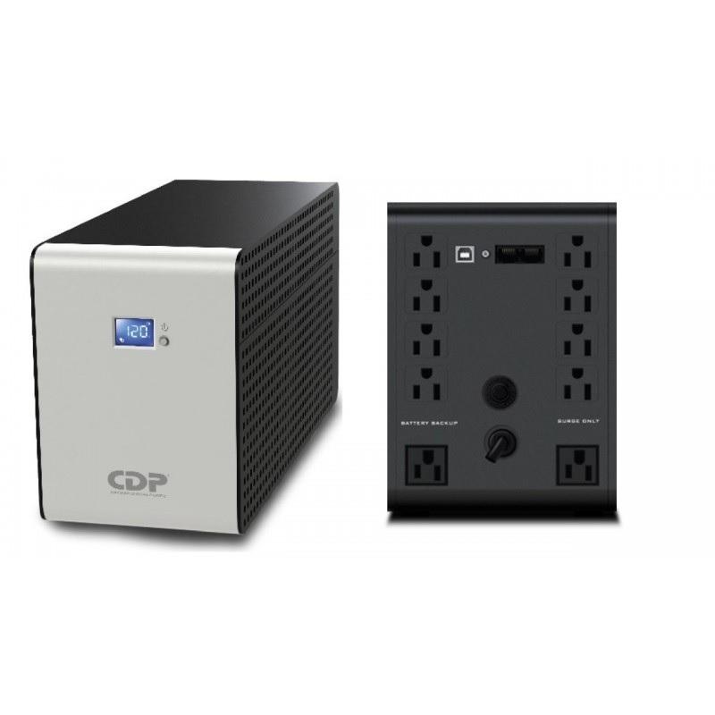 CDP R-SMART1210 1200VA/720W UPS INTERACTIVA AVR 10 SALIDAS, 560 JOULES, PROTECCION RJ45, LCD, SOFTWARE 120 VAC