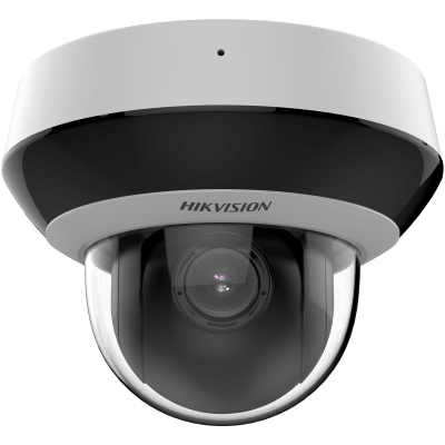 Mini Domo PTZ IP 4 Megapixel / 4X Zoom / Micrófono y Bocina Integrada / ACUSENSE / H.265+ / 20 mts IR EXIR / WDR / PoE / IK10 / IP66 / DarkFighter /  / Micro SD