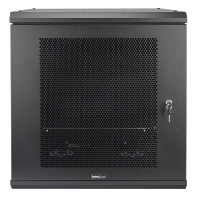 Gabinete de Pared con Puerta Perforada, 635mm de Profundidad, 12U Rack de 19 in, Acero Reforzado