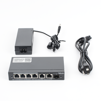 Switch Administrable Cloud 4 puertos Gigabit PoE+, 1 LAN Gigabit y 1 SFP, 54W - Imagen 7