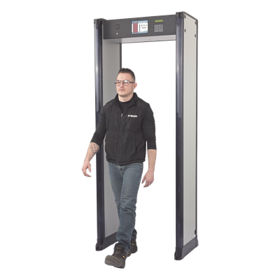 Arco Detector de Metales de 6 Zonas con Anclaje para Fijarse al Piso. Incluye Sensor IR para evitar falsas Alarmas / Certificado por la Administración Federal de Aviación de EE. UU. (FAA) - Imagen 3
