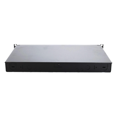 Panel de Distribución de Fibra Óptica, Acepta 4 Casetes QuickNet o Placas FAP/FMP con Panel CFAPPBL1 (No Incluido), Bandeja Fija, Hasta 96 Fibras, Color Negro, 1UR - Imagen 4