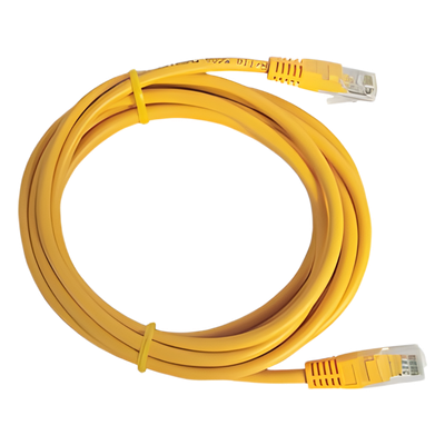 Cable de Parcheo UTP Cat5e - 0.5 Metros (1.64 Pies) - Amarillo