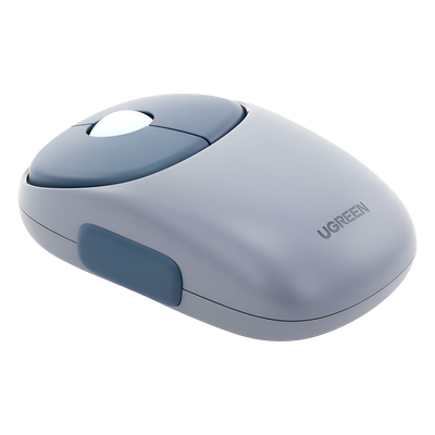 Mouse Inalámbrico FUN | Recargable| 2.4G & Bluetooth | 4 Niveles de DPI | Silencioso | Ergonómico | 5 Botones | Compatible con Windows, macOS 10.5, Android iOS Linux y Chrome OS | Color Azul. - Imagen 5