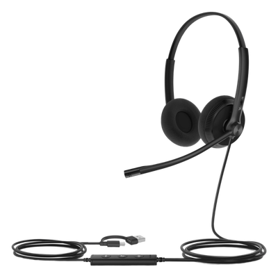 Yealink UH34 Lite, versión UC, cancelación de ruido profesional USB-A con indicador de ocupado