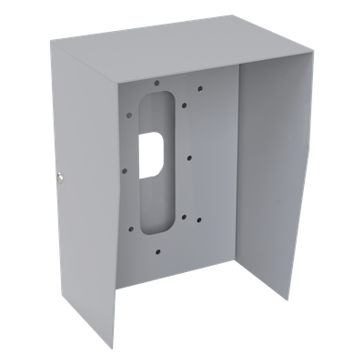 Cubierta Industrial para montaje de Porteros IP Fanvil y Grandstream, pintura electrostática color gris.