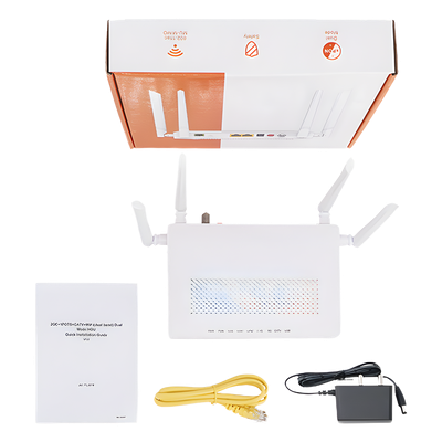 ONU Dual GPON/EPON / Wi-Fi Doble Banda 2.4 y 5 GHz / Soporta MESH / 2 Puertos Gigabit / 1 Puerto PON SC/APC / 1 puerto CATV / Hasta 1200 Mbps vía Wi-Fi - Imagen 6