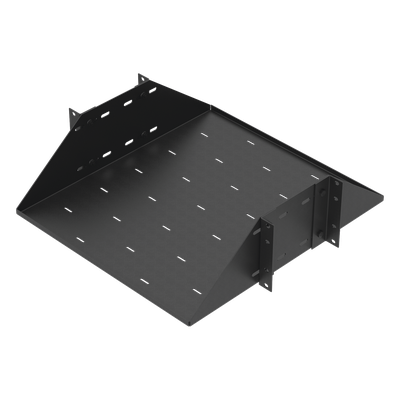 Charola para Soportar Equipos en Rack de 19", Profundidad Ajustable hasta 484 mm. 150 Kg  de Carga, Compatible con Racks de Doble Perforación, 3U