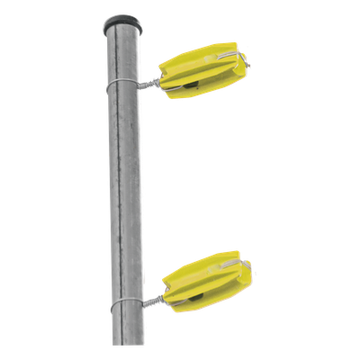 Aislador de Esquina Amarillo para Cercos Eléctricos / 18 kV / Resinas Vírgenes / Resistencia 7.5-10.2 kg / Anti UV / 66 mm x 31.6 mm - Imagen 3