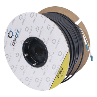 Carrete de Fibra Óptica Monomodo con Conectores LC-LC Duplex, Reforzada con Kevlar, de 150 Metros (492.13 Pies), Para Instalaciones Subterráneas por Tubería - Imagen 4