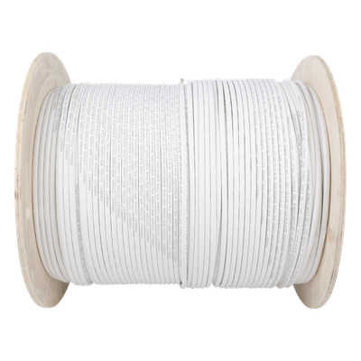 Bobina de Cable Blindado S/FTP de 4 Pares, Cat7, Inmune a Ruido e Interferencias, LSZH (Bajo Humo, Cero Halógenos), Color Blanco, Bobina de 500 Metros (1640 Pies) - Imagen 3