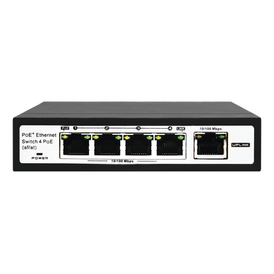 Switch PoE / 100 Metros PoE / 4 puertos 802.3af /at ( 60 W ) 10/100 Mbps + 1 puerto uplink - Imagen 2