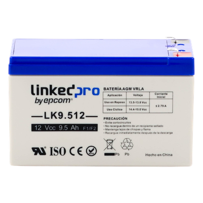 Batería de respaldo 12 V | 9.5 Ah | AGM | Especial para Seguridad Electrónica | UPS | Sistemas de Emergencia | Vida útil 5 años | Terminales F1 + Adaptador F2 - Imagen 5
