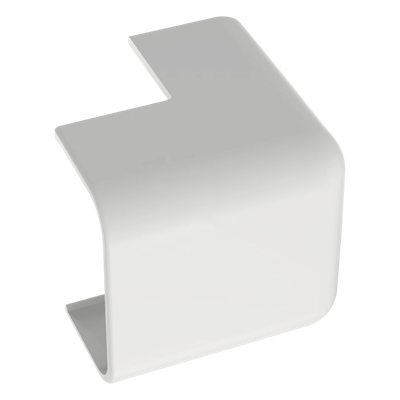 Esquinero exterior, para uso con canaleta LD10, material ABS, Color Blanco