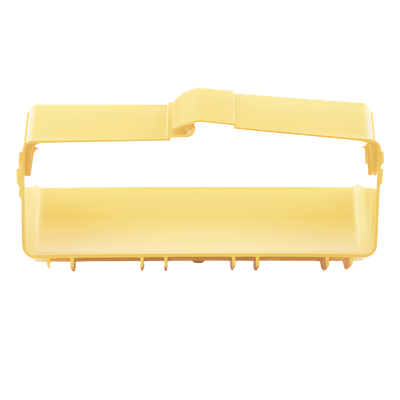 Bajada Vertical Interior de 45º con Tapa, Para uso con Canaletas 12X4 FiberRunner™, Color Amarillo - Imagen 8