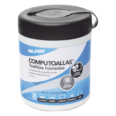 Toallas húmedas antibacteriales, para limpieza de gabinetes, equipos de cómputo, audio, vídeo y telefonía, 30 piezas - Imagen 3