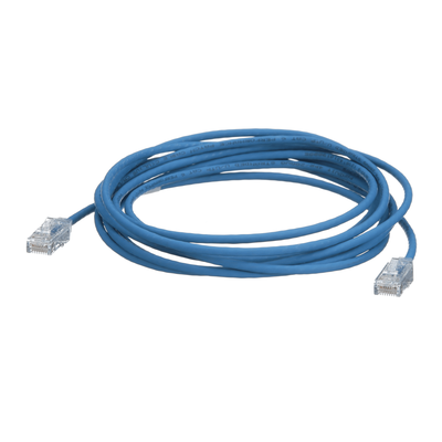 Cable de Parcheo TX6, UTP Cat6, Diámetro Reducido (28AWG), Color Azul, 30.48 Metros (100 Pies) - Imagen 5