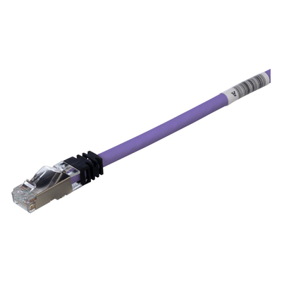 Patch Cord Cat6A, Blindado S/FTP, CM/LS0H, 6.1 Metros (20 Pies), Color Violeta - Imagen 3