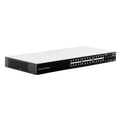 Switch Gigabit Administrable / 24 puertos 10/100/1000 Mbps + 4 Puertos SFP Uplink / Compatible con GWN Cloud. - Imagen 4