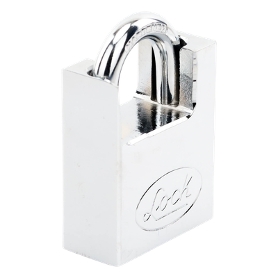 Candado de acero con Guarda Anti Palanca/ Acabado en Cromo Satinado / Doble Cerrojo / Medida 40 mm/ Nivel de seguridad 7/ 4 Llaves Abloy. - Imagen 4