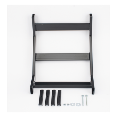 Curva Vertical Interior de 90° para Escalera Tubular de 1.5" de Peralte y 12" de Ancho, Acabado con Pintura Epóxica Color Negro, Incluye Coples y Tornillería - Imagen 5