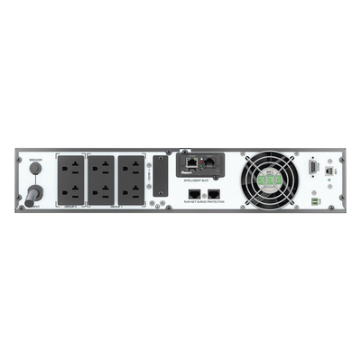 UPS SmartZone de 2000 VA/2000 W, Online Doble Conversión, Entrada 120 Vca NEMA 5-20P, Onda Senoidal Pura, 2 UR, Con 6 Tomas NEMA 5-20R, Incluye Tarjeta de Red y Kit de Rieles - Imagen 5