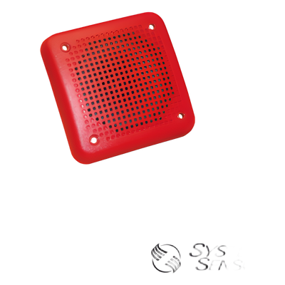 Bocina roja de 84 dB