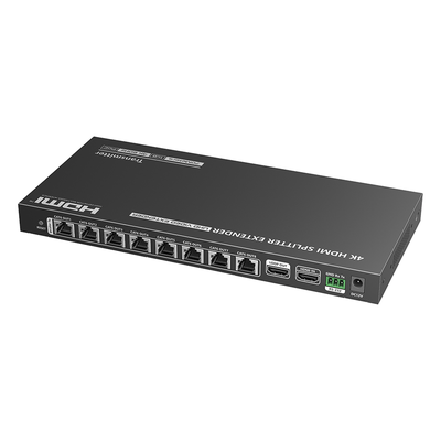 Kit Divisor y Extensor HDMI | 1x8 | Hasta 70 m |Resolución 4K @ 60 Hz | Cat 6/6a/7 | IPCOLOR | CERO LATENCIA | Puerto S/PDIF | EDID | RS232 | Salida Loop / PoC - Imagen 3