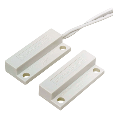 Contactos Magnéticos de Montaje Superficial / Miniatura / Lazo Cerrado / Gap 3/4" / Cables Laterales / Blanco o Café / Alta Resistencia