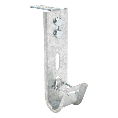 Soporte (Gancho) tipo J-Hook, hasta 7 cables Cat6, ideal para soportar cableado en los espacios de manipulación al aire, Para instalación en interior