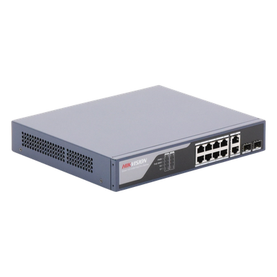 Switch PoE+ / Administrable / Uso en Rack / 8 Puertos 10/100 PoE+ / 2 Puertos 1000 Mbps Uplink / 2 Puertos SFP / Configuración Nube desde Hik-PartnerPro / Modo Extendido hasta 300 Metros / 125 W - Imagen 6