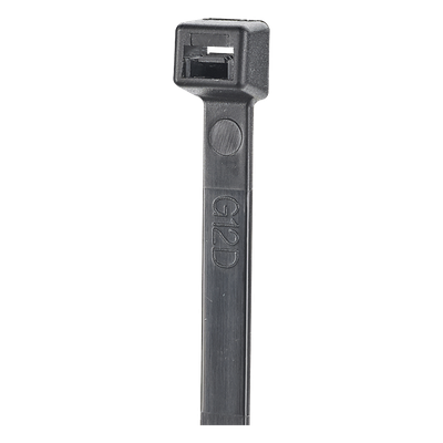 Cincho de Nylon 6.6 StrongHold™, 300mm largo x 3.6mm ancho, Color Negro, Exterior Resistente a Rayos UV, Paquete de 100pz