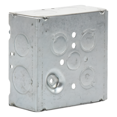 Caja Cuadrada 4 11/16" x 4 11/16"/ Profundidad 2- 1/8"/ 4 Entradas 1", 4 Entradas 3/4", 1 Entrada 1/2" y 3 TKO (1/2"-3/4"). - Imagen 3