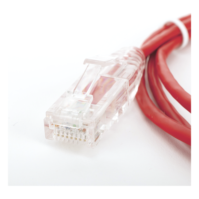 Cable de Parcheo Slim UTP Cat6 - 1.5 Metros (4.92 Pies) Rojo Diámetro Reducido (28 AWG) - Imagen 6