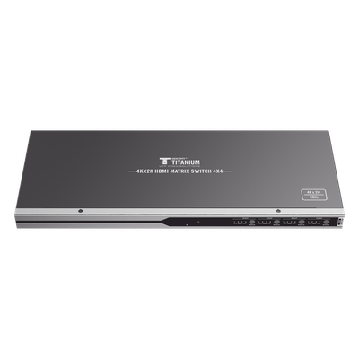MATRICIAL 4 x 4 / 4 Entradas y 4 Salidas en HDMI /  4K × 2K @ 60Hz / 18Gbps / HDMI 2.0 / HDCP 2.2 / 3D / Conmutación por Botón, RS232 o Control Remoto / IDEAL PARA CENTROS DE MONITOREO, COMPARACION Y ANALISIS.