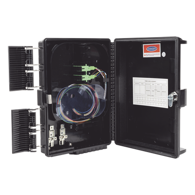 Cierre de Empalme para 24 fusiones de fibra óptica, Interior/Exterior, con 8 acopladores SC/APC y splitter 1x8 SC/APC Incluido, IP65 - Imagen 3