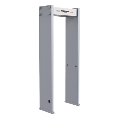 Arco Detector de Metales de 6 Zonas / Contador de Personas y Alarmas / Precisión de una Moneda 25 mm / 255 Niveles Sensibilidad / Pantalla LED 
