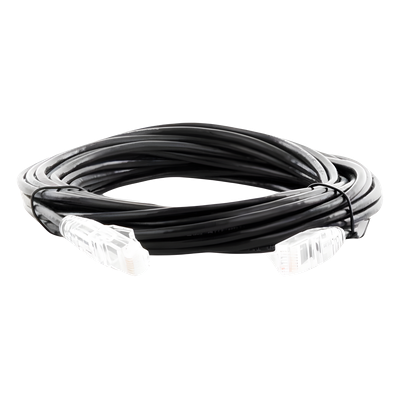 Cable de Parcheo Slim UTP Cat6A - 7 Metros (22.97 Pies) Negro, Diámetro Reducido (28 AWG) - Imagen 5