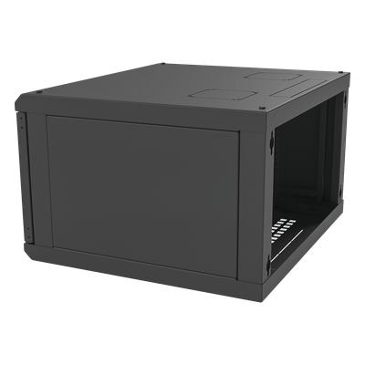 Gabinete para Montaje en Pared, con Puerta de Cristal Templado, Cuerpo Fijo, con 6 Unidades de Rack, de 19in, Fabricado en Acero - Imagen 5