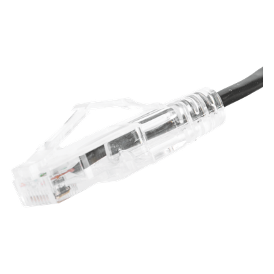 Cable de Parcheo Slim UTP Cat6 - 20 cm (7.87 Pulgadas) Negro Diámetro Reducido (28 AWG) - Imagen 4