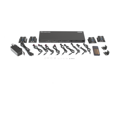 MATRICIAL Y EXTENSOR DE VIDEO HDMI 4 x 4 / 4 Entradas HDMI / 4 Salidas HDMI Loop / 4 Salidas RJ45 para Extender la señal 40 metros por salida / 1080 @ 60Hz / Conmutación por RS232, Control Remoto o Ethernet. - Imagen 7