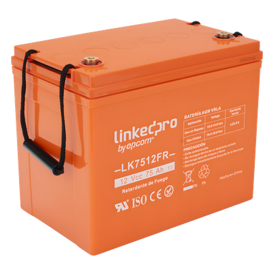 Batería de respaldo 12 V | 75 Ah | AGM | Certificada UL94-V0 Retardante a la Flama | Especial para Seguridad Electrónica | UPS | Sistemas de Emergencia | Vida útil 5 años | Terminales T3 - Imagen 3