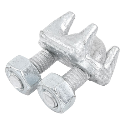 Nudo/ Perro/ Abrazadera Acero Forjado para Cable de 3/8", Galv. por Inmersión en Caliente. - Imagen 3
