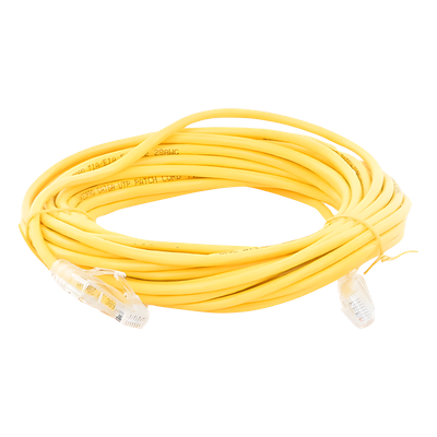 Cable de Parcheo Slim UTP Cat6A - 7 Metros (22.97 Pies) Amarillo, Diámetro Reducido (28 AWG) - Imagen 3