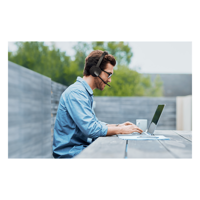 Auriculares mono Yealink BH70 MS Edition/Bluetooth 5.3 con adaptador USB-C y A/35 horas de conversación/Cancelación de ruido con 3 micrófonos - Imagen 5