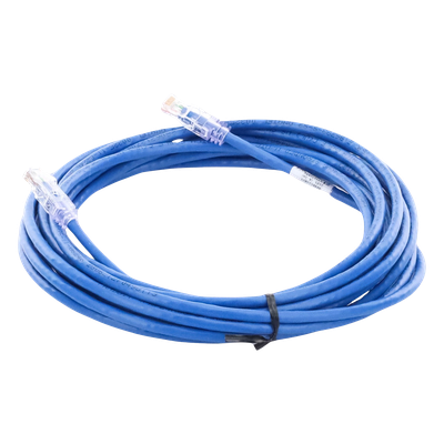 Cable de Parcheo UTP Categoría 6, con Plug Modular en Cada Extremo - 6 Metros (19.69 Pies) - Azul - Imagen 4